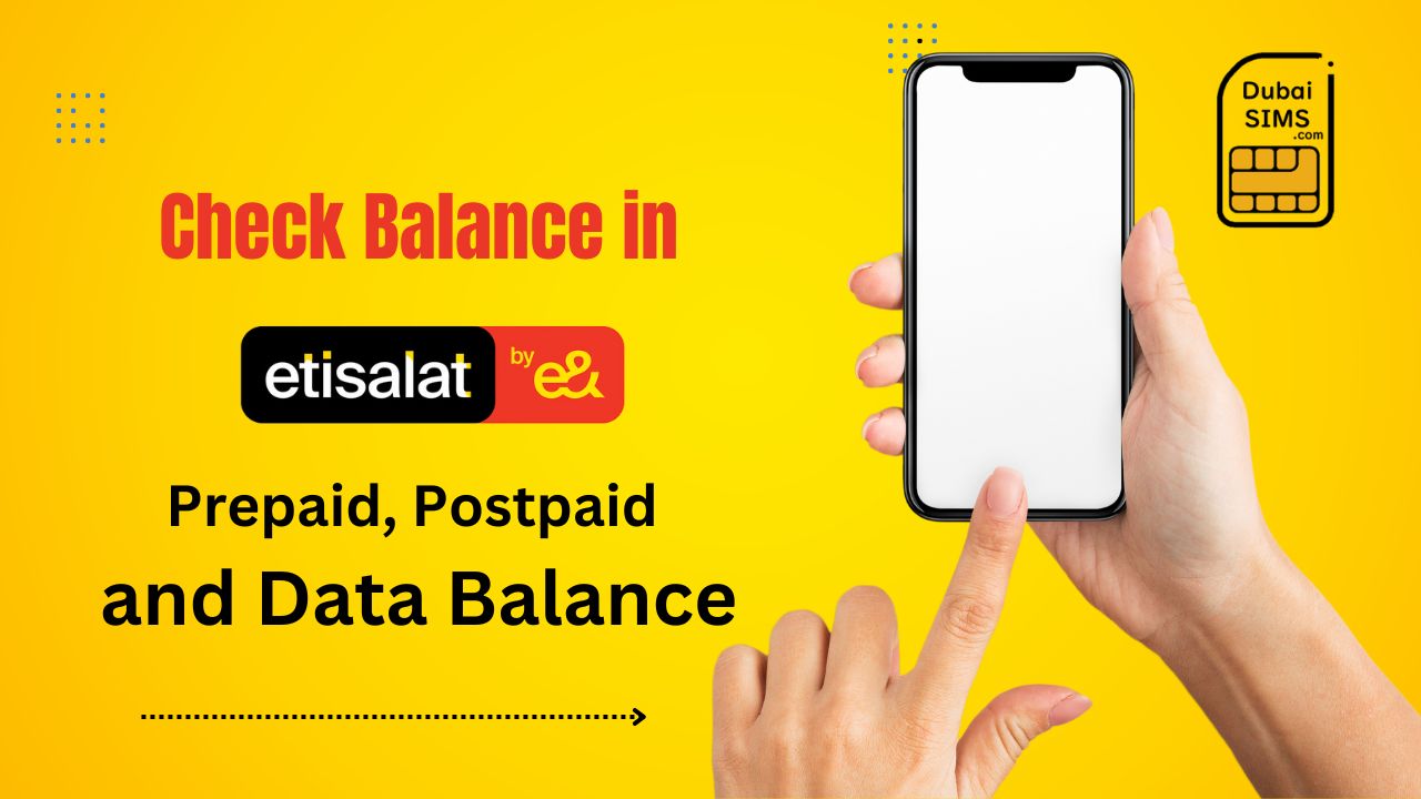 How to Check Etisalat Balance Prepaid and Postpaid