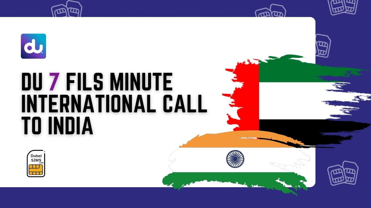 Du International Call Offer 7 fils per Minute