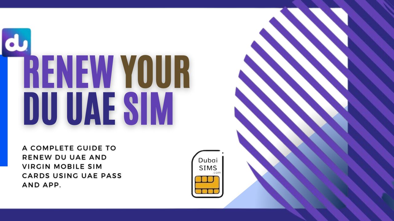 Du SIM Renewal Methods Using Emirates ID