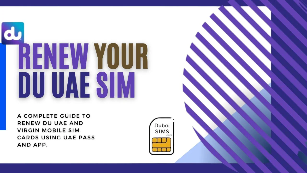 Du SIM Renewal Methods Using Emirates ID
