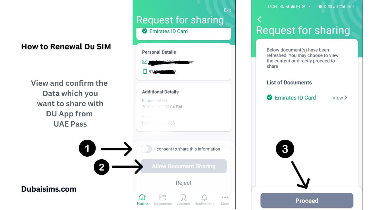 How to Renewal Du SIM using UAE Pass - Last Step