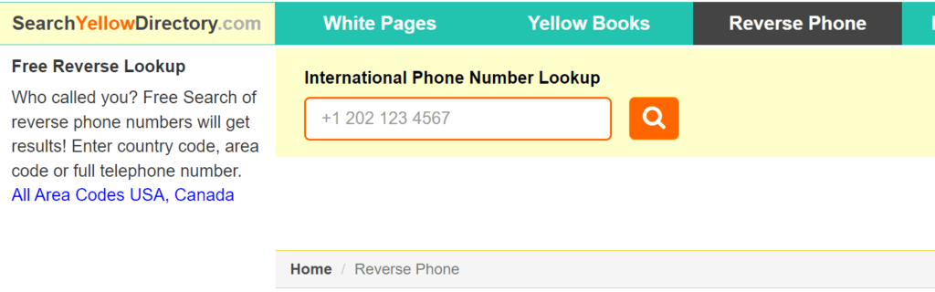 SearchYellowDirectory