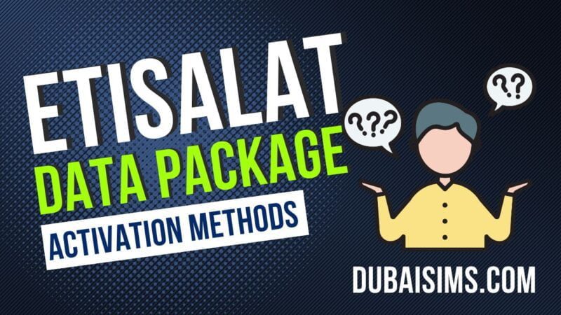 How to Buy Data on Etisalat UAE
