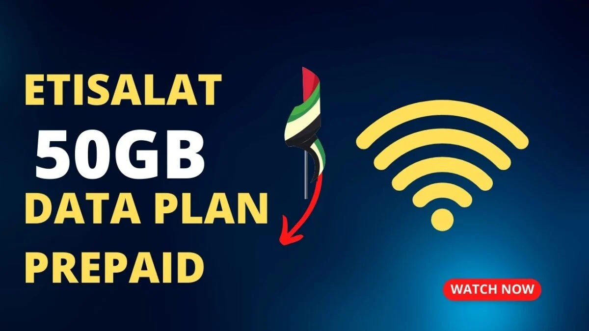 Etisalat 50GB Data Plan Prepaid