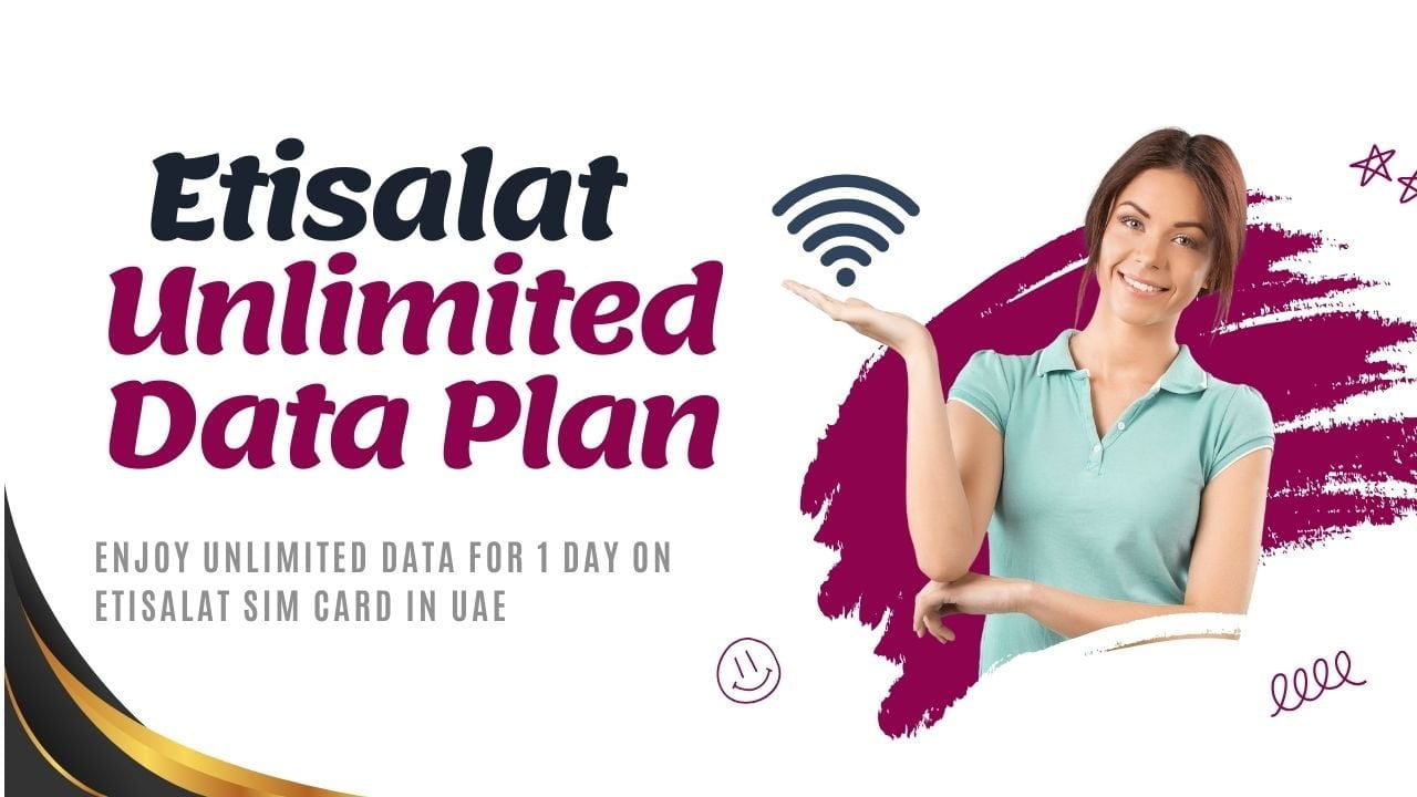 Etisalat Unlimited Data for 1 Day, 1 Hour, Monthly Prepaid Package