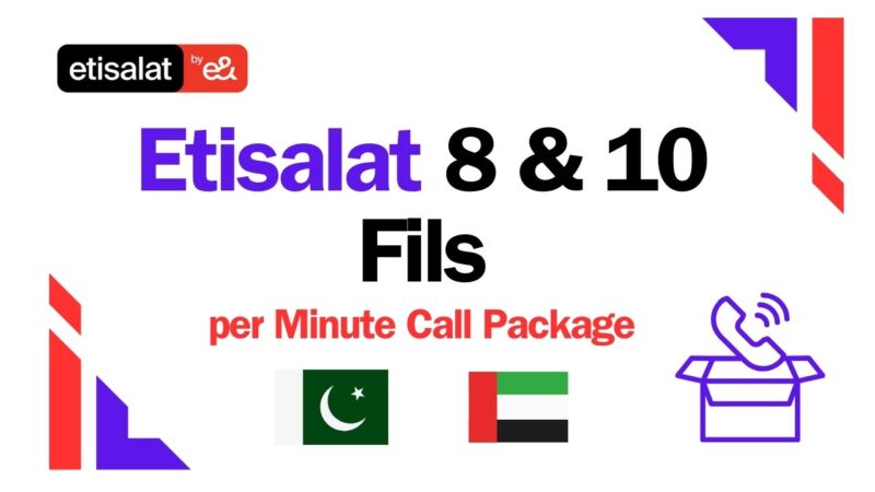 Etisalat 8 Fils and 10 Fils per Minute Package