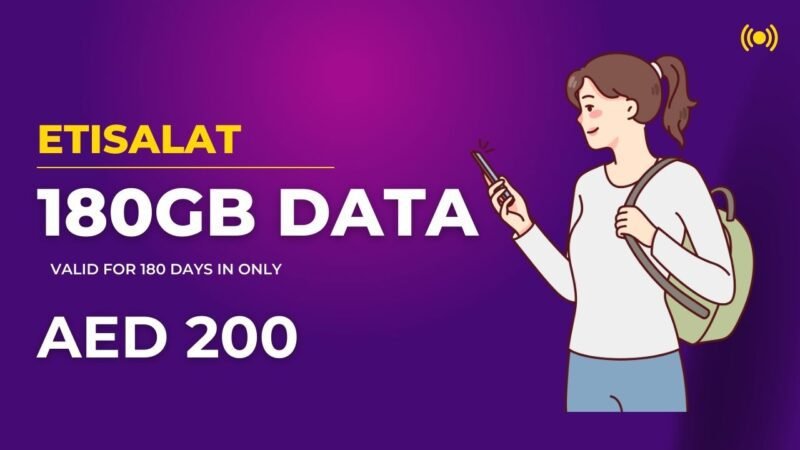 Etisalat 180GB Data for 6 Months