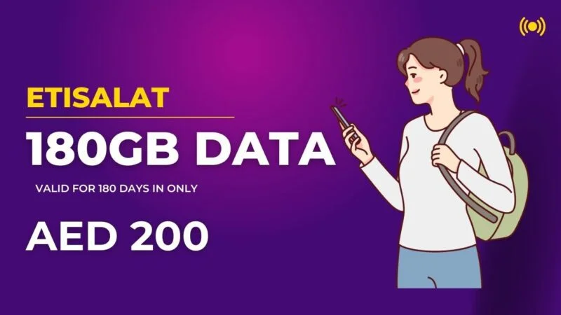 Etisalat 180GB data offer