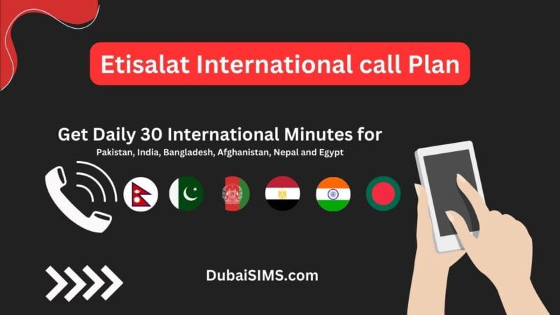 Etisalat International call Plan daily 30 minutes