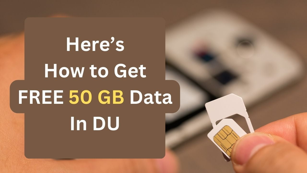 FREE 50 GB Data In DU