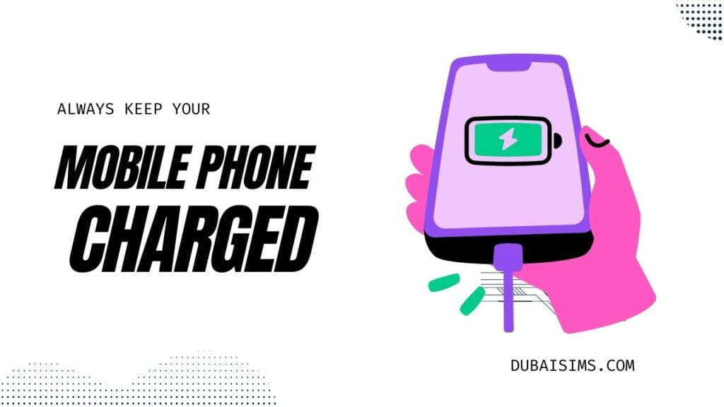 Keep phone charge while travelling in uae 