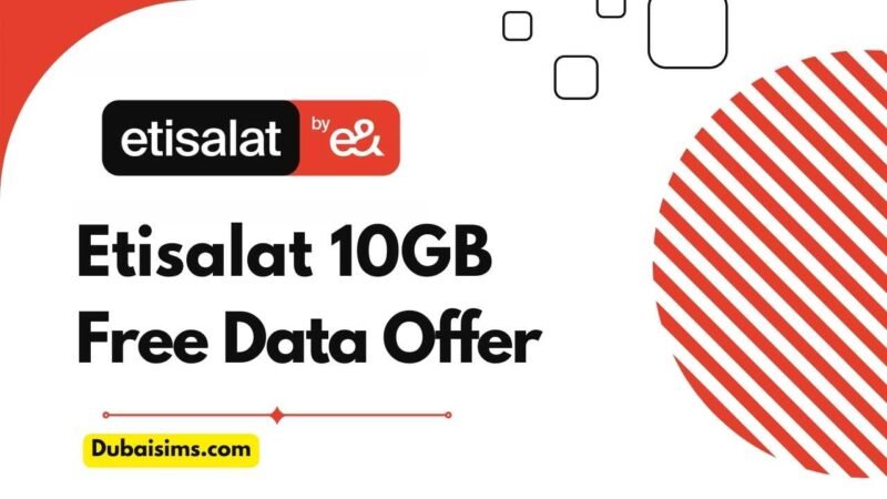 Etisalat 10GB Free Data Offer — How to Activate this Package?