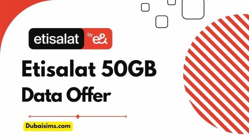 Here is the New Etisalat 50 GB Data Plan Monthly Code & Price