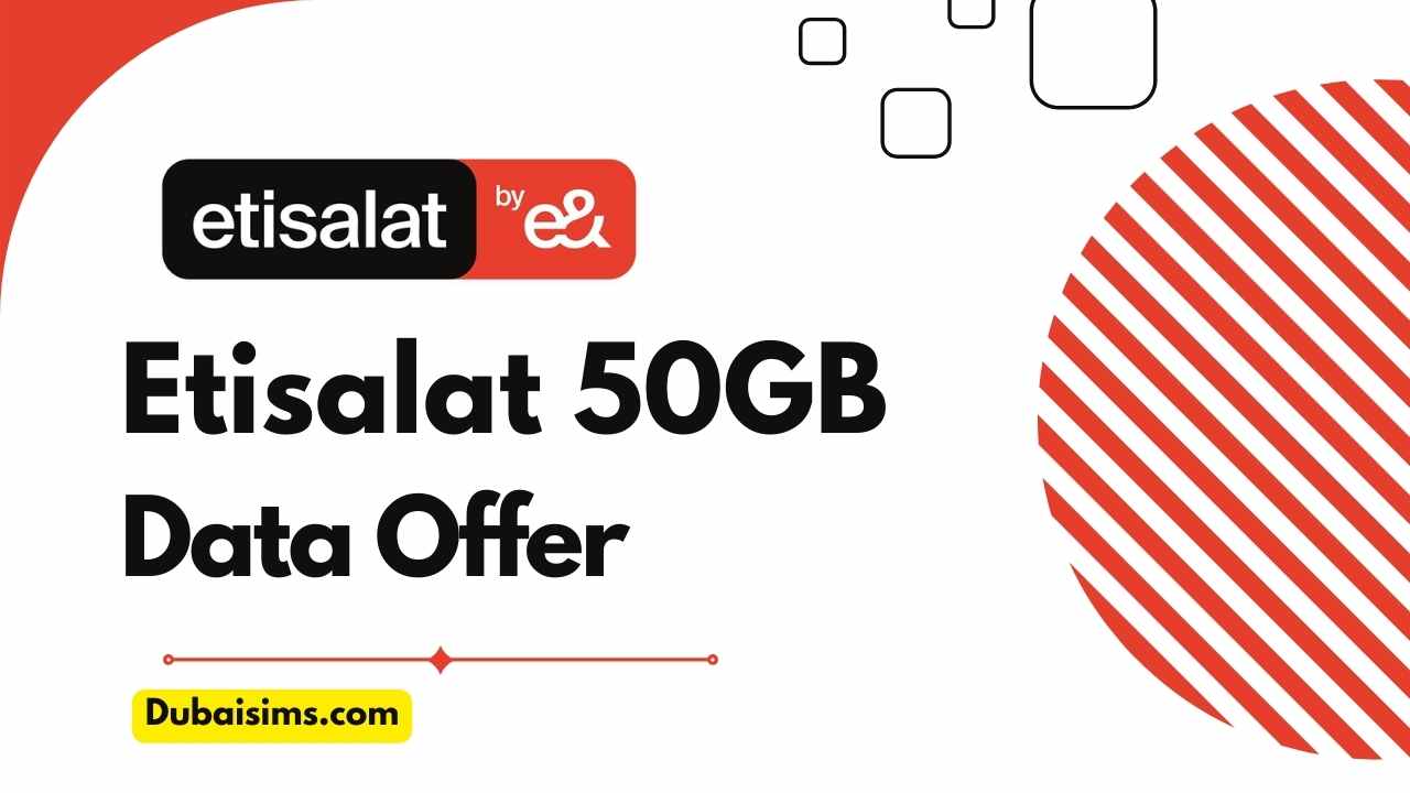 Etisalat 50 GB Data Plan