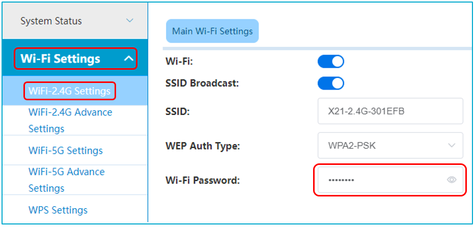 Du wifi password change