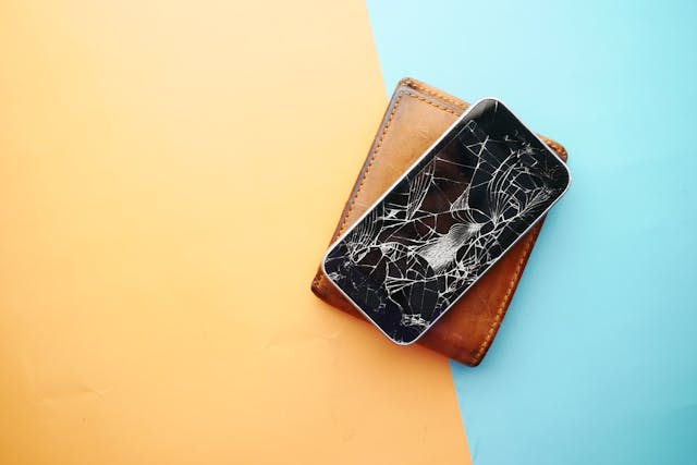 cracked phone