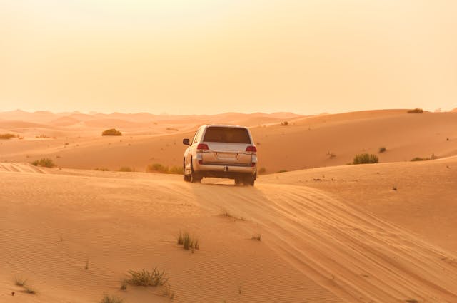 suv in the desert